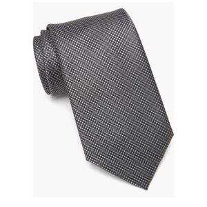 Michael Kors Mens Designer Black Sorento Classic Solid Tie Workwear New